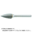 【SALE価格】TRUSCO 超硬バー トンガリ型 Φ12.7X刃長25X軸6 シングルカット ( TB4C127S ) トラスコ中山(株)