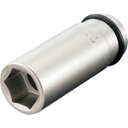 【SALE価格】TONE インパクト用ロングソケット 差込角9.5mm 対辺寸法15mm 全長55mm ( 3NV-15L ) TONE(株)
