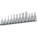 【SALE価格】TONE ヘキサゴンソケットセット(ホルダー付) 12pcs 差込角9.5mm ( HH312 ) TONE(株)