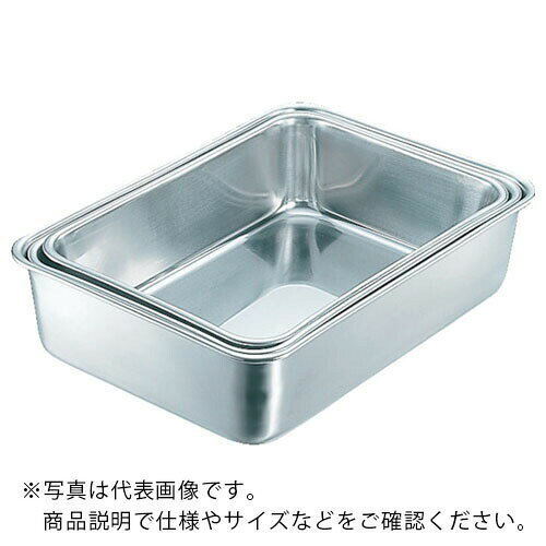 特長：エコクリーンシリーズは、親水性を持つ無機系塗料の焼付塗装＜ゼロクリア［［R下］］加工＞により、強力な洗浄効果を発揮する環境に優しい製品です。水できれいに洗浄でき、洗剤とすすぎの水の量を減らせます。川や湖、海の環境に優しい製品です。抗菌性を持っていますので、衛生面で安心です。用途：研究施設、食品加工工場、厨房、医療・介護老人福祉施設等の衛生面の重視及び容器、食器、道具自身が原因の食中毒などの防止。仕様：サイズ(呼称)：6号外形寸法(mm)幅：299外形寸法(mm)奥行：204外形寸法(mm)高さ：80有効内寸(mm)幅：252有効内寸(mm)奥行：157有効内寸(mm)高さ：79.3ISO15161・22000やHACCPを必要な企業様にお奨めしたい製品です。食品衛生法適合材質／仕上：ステンレス(SUS304)(無機系親水性塗料の焼付塗装)注意：注1：エコクリーン製品は金属表面に付着した菌のみ抗菌作用が働きます。水の浄化や食物そのものの滅菌には使用できません。注2：表面に汚れや油による皮膜が生じた場合、抗菌力が低下します。お手入れの際にはよく洗ってください。注3：使用環境・使用頻度によってコーティングが摩耗・剥離する事があります。注4：以下 6項目は厳禁事項です！塗膜が劣化します。1. 直火厳禁・空焚きはしないでください。2. 沸騰した液体の中に製品の放置。3. スポンジタワシ以外の清掃用具・器具の使用。4. 強アルカリ洗剤の使用。5. オートクレーブ等・蒸気圧の高い食器洗浄器による洗浄。6. 洗剤のつけ置き放置。　●代表画像について 商品によっては、代表画像を使用している場合がございます。 商品のカラー、サイズなどが異なる商品をイメージ画像として 使用させて頂いている場合がございます。 必ず、商品の品番と仕様をご確認のうえ、ご注文お願いいたいます。 　●北海道・沖縄・離島・一部地域の送料について 別途追加で送料がかかる場合がございます。 送料がかかる場合は、メールにて送料をご連絡させて頂き、 お客様にご了承頂いてからの手配となります。 　●お買上げ明細書の廃止について 当店では、個人情報保護と環境保護の観点から同封を廃止しております。 お買上げ明細書が必要な場合は、備考欄に「お買上げ明細必要」と 記載お願いいたします。 当店からの出荷の場合は、同封にて発送させて頂きます。 （※メーカー直送の場合は、PDFデータをメールさせて頂きます。） 　注意事項 ※商品名に【2個セット】等、数量の明記がない場合は1個での販売となります。