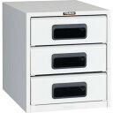TRUSCO αレターケース スチール深型3段 引出飛出し防止型 ( A4-W3N ) トラスコ中山(株)