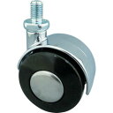 トーシン ねじ込み双輪キャスター 40径 自在ボルト M10x1.5 ( U40-BM10XP1.5 ) (株)東信製作所