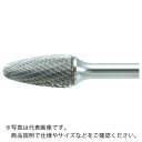 【SALE価格】TRUSCO 超硬バー 砲弾型 Φ9.5X刃長19X軸6 ロング ダブルカット ( TB3C095L150 ) トラスコ中山(株)