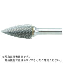 【SALE価格】TRUSCO 超硬バー トンガリ型 Φ9.5X刃長19X軸6 ロング シングル ( TB4C095SL150 ) トラスコ中山(株)