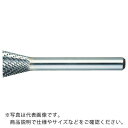 【SALE価格】TRUSCO 超硬バー 逆テーパー型 Φ19X刃長16X軸6 ダブルカット ( TB52C190 ) トラスコ中山(株)