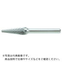 【SALE価格】TRUSCO 超硬バー テーパー先丸型 Φ16X刃長30X軸6 ダブルカット ( TB7C160 ) トラスコ中山(株)