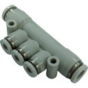 【SALE価格】CKD チューブ継手 ニュージョイントステンレスタイプ(マニホールド) 適合チューブ外径4mm/6mm ( ZW-MF46-0-P4 ) CKD(株)