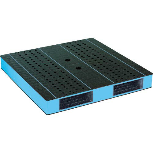 RISU リサイクルパレット 563404 HB-R2・1111SC両面二方差しブラック/ブルー自動倉庫対応 黒 ( HB-R2-1111SC BK/B BK ) 岐阜プラスチック工業(株)
