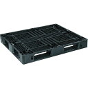 NPC 輸出梱包用プラスチックパレット EXA-1311 片面四方差し 黒 ( EXA-1311-F-BK ) 日本プラパレット(株)