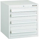 TRUSCO LVR型キャビネット 392X412XH420 引出4段 W ( LVR-422W ) トラスコ中山(株)(3)