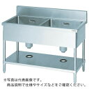 Maruzen ニ槽シンク1200×450×800(ホース付) ( BS2124 ) (株)マルゼン