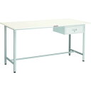 TRUSCO 軽荷重立作業台(300kg)HAE型 1800X900XH900 1段引出付 ホワイト色 ( HRAE-1809F1 W ) トラスコ中山(株)