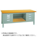 TRUSCO 重荷重作業台(3000kg)TWZ型 1800X900XH740 3段・4段引出付 グリーン色 ( RTWZ-1809D3D4 ) トラスコ中山(...