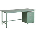 TRUSCO 軽荷重作業台(300kg)AE型 1800X750XH740 3段キャビネット付 グリーン色 ( SAE-1800UDC111 ) トラスコ中山(...
