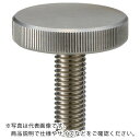 TRUSCO ローレットノブ 平型 おねじ スチール製 外径24×ネジM6 ( TKKBF-M6X16 ) トラスコ中山(株)