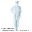 TRUSCO 制電糸グリッド仕様フード付つなぎ服 ブルー L ( TCOGF-B-L ) トラスコ中山(株)
