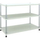 【SALE価格】TRUSCO スチールラック フェニックスラック 1200X600 3段 W色 抗菌粉体塗装 ( PER-3463-W ) トラスコ中山(株)