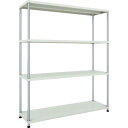 TRUSCO スチールラック フェニックスラック 1500X450 4段 W色 抗菌粉体塗装 ( PER-6544-W ) トラスコ中山(株)(3)