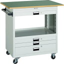 【SALE価格】TRUSCO スチール製ワゴン(溶接一体構造) ツールワゴン 750×500×H880 浅3深1引出 天板付 ホワイト ( NTS-731T-W...