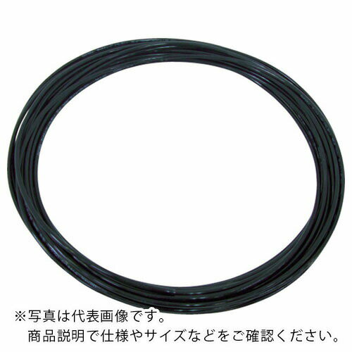 チヨダ TEタッチチューブ 10mm/20m 黒 ( TE-10-20 BK ) 千代田通商(株)