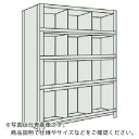TRUSCO スチールラック 軽量棚 縦仕切前当付 W875×D300×H1800 3列4段 ネオグレー 63V-55 NG(ネオグレー) ( 63V55 ) ...