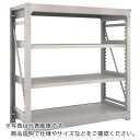 【SALE価格】TRUSCO スチールラック M10型重量棚 1500X620XH1500 4段 単体 ネオグレー ( M10-5564 NG(ネオグレー) ) トラスコ中山(株)(3)
