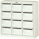 【SALE価格】TRUSCO メールボックス 12人用 900X380XH880 ( MV-12P (3レツ4ダン) ) トラスコ中山(株)