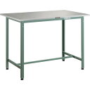 【SALE価格】TRUSCO 軽荷重立作業台(300kg)HAE型 900X600XH900 ステンレス張り グリーン色 ( HAE-0960SUS (ステンレ...
