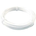 【SALE価格】TRUSCO カラー針金 ビニール被覆タイプ ホワイト白 #14 線径2.0mm×25m ( TCWM-20W ) トラスコ中山(株)