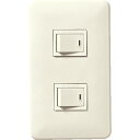 【SALE価格】Panasonic フルカラー埋込ダブルスイッチB ( WNP5201MWP ) パナソニック(株)エレクトリックワークス社