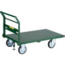 TRUSCO 鋼鉄製運搬車 1200X750 Φ200プレス車 Lストッパー付 ( SH-1NSS ) トラスコ中山(株)(4)