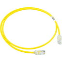 PANDUIT カテゴリ6A細径パッチコード 1m 黄 ( UTP28X1MYL ) パンドウイットコーポレーション