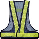 【SALE価格】TRUSCO メッシュ安全ベスト 紺*イエロー ( TMV-BY ) トラスコ中山(株)