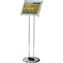 TOKISEI パネルスタンド クリエイティブアクリルスタンド ポール A4横 297×210 ( CAS-A4Y ) 常磐精工(株)