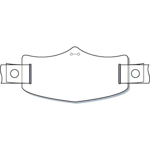 つくし　e帽章　白無地　ヘルメット用樹脂バンド付 WE-101H ( WE101H ) （株）つくし工房