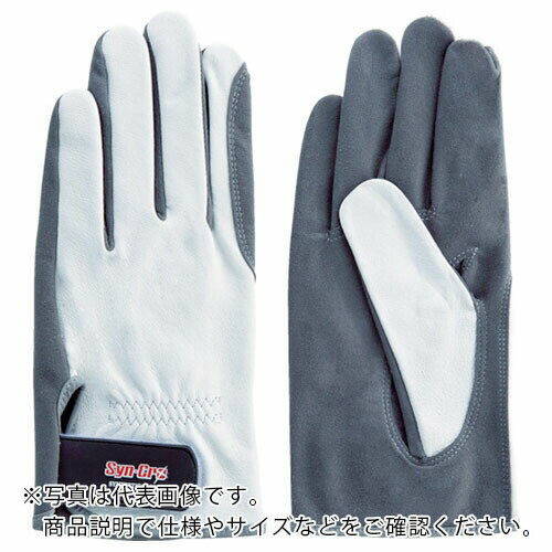 富士グローブ 人工皮革手袋(袖口マジックタイプ) SC-704 シンクロコンビ ホワイト M ( 7710 ) 富士グロ..