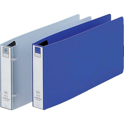 LIHIT リング式ファイル 5×11 Eリングファイル(ヨコ型) 青 ( F880U-8 ) (株)LIHIT LAB.