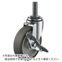 ユーエイ ねじ込み式 自在 キャスター エラストマー 車輪径50mm ストッパー付き Eタイプ ET-S型 ネジ寸法W3/8×14山数16 ( ET-50ELS-W3/8-14 ) (株)ユーエイ キャスター事業部 【メーカー取寄】