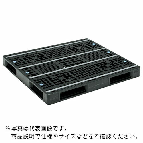 【スーパーSALE対象商品】サンコー　プラスチックパレット　812032　R4−1012−4黒　 SK-R4-1012-4-BK ( SKR410124BK ) 三甲（株） 【メーカー取寄】