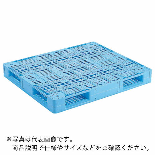 サンコー プラスチックパレット 812006 R4-1012青 ( SK-R4-1012-BL ) 三甲(株) 【メーカー取寄】