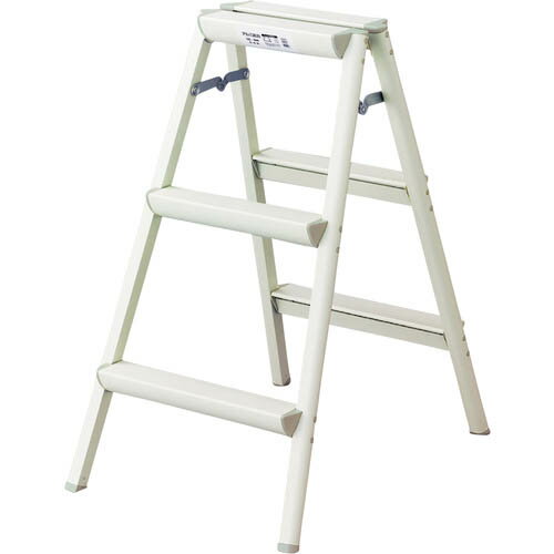 ハセガワ アルミ踏台 SE型 3段 ホワイト ( SE-8A(WH) ) 長谷川工業(株)
