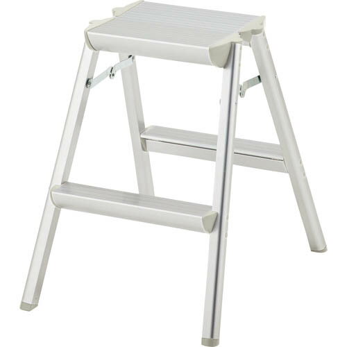 ハセガワ 天板幅広アルミ踏台 SEW型 2段 ( SEW-6A ) 長谷川工業(株)