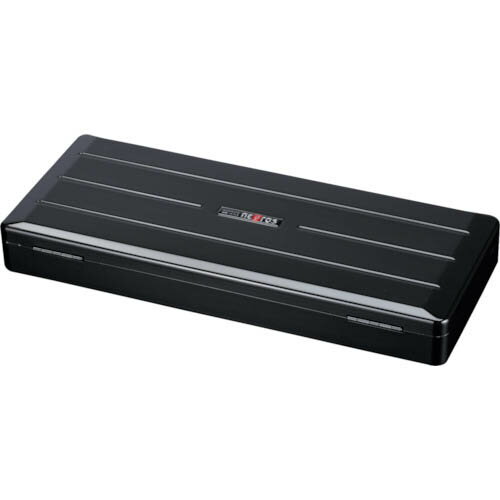 nepros スチール製工具箱 メタルケース ブラック 間口455×奥行190×高さ60mm ( NEKB-2 ) 京都機械工具(株) 【メーカー取寄】