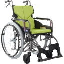 カワムラ 【非課税】 アルミ製標準型自走用車いすKMD-A22-40-M若草色 ( KMDA2240MNO85 ) (株)カワムラサイクル 【メーカー取寄】