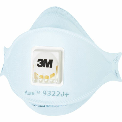 3M　Aura　使い捨て式防じんマスク　9322J＋　DS2　排気弁付　10枚／1箱 9322J AURA T ( 9322JAURAT ) スリーエム　ジャパン（株）安全衛生製品事業部