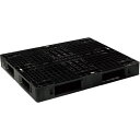 NPC 輸出梱包用プラスチックパレットEXMー1311 両面四方差し 黒 ( EXM-1311-BK ) 日本プラパレット(株) 【メーカー取寄】