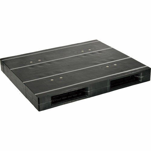 NPC プラスチックパレットZR-1113E-RR 両面ニ方差し 黒 ( ZR-1113E-RR-BK ) 日本プラパレット(株) 【メーカー取寄】