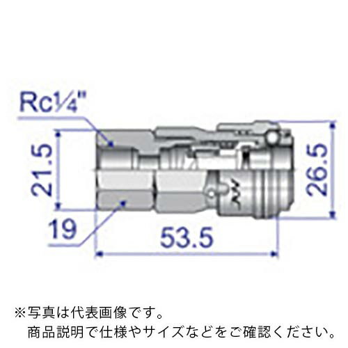 ナック スリーブロック式ワンタッチカップリング AT型 鉄スリーブ オネジ取付用 ( CAT22SFL ) 長堀工業(株) 【メーカー取寄】