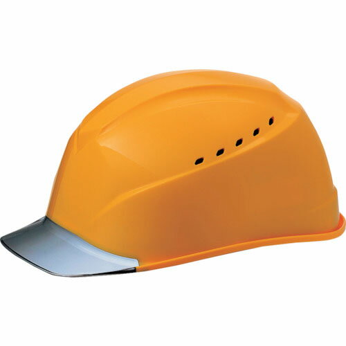 タニザワ エアライトS搭載ヘルメット(透明バイザータイプ・溝付・通気孔付) 透明バイザー:グレー/帽体色:黄 ( 1230-JZV-V2-Y5-J ) (株)谷沢製作所