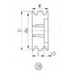 【SALE価格】EVN　ブッシングプーリー　SPB　195mm　溝数3 SPB195-3 ( SPB1953 ) エバオン（株）